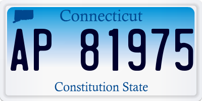 CT license plate AP81975