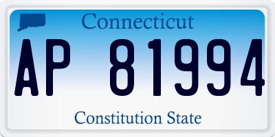 CT license plate AP81994