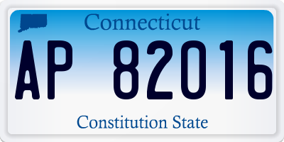 CT license plate AP82016