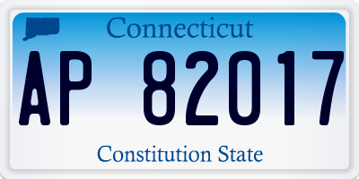 CT license plate AP82017