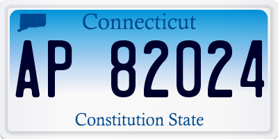 CT license plate AP82024