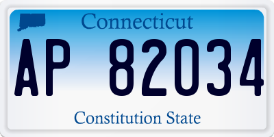 CT license plate AP82034