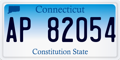 CT license plate AP82054
