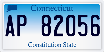 CT license plate AP82056