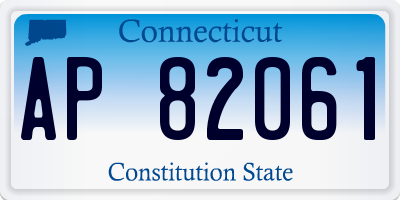 CT license plate AP82061
