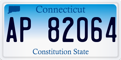 CT license plate AP82064
