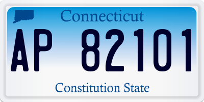 CT license plate AP82101
