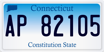 CT license plate AP82105