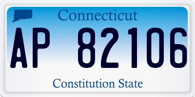 CT license plate AP82106