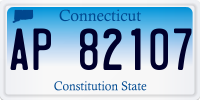 CT license plate AP82107