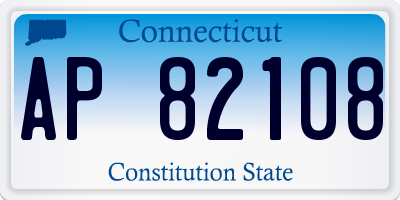 CT license plate AP82108