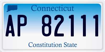 CT license plate AP82111