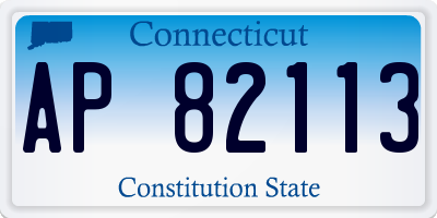 CT license plate AP82113