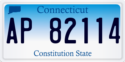 CT license plate AP82114