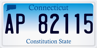 CT license plate AP82115