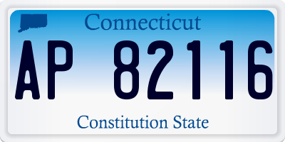 CT license plate AP82116