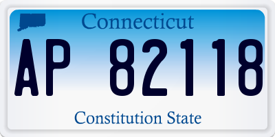 CT license plate AP82118