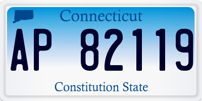 CT license plate AP82119