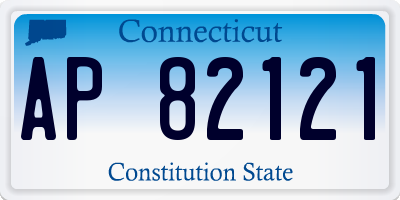 CT license plate AP82121