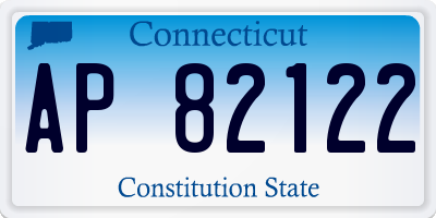 CT license plate AP82122