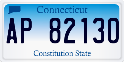 CT license plate AP82130