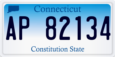 CT license plate AP82134