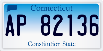 CT license plate AP82136
