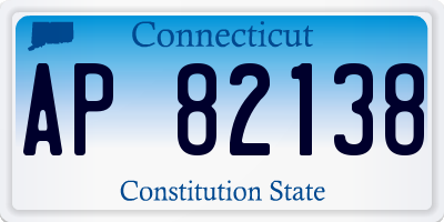 CT license plate AP82138