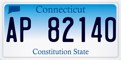 CT license plate AP82140