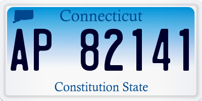 CT license plate AP82141