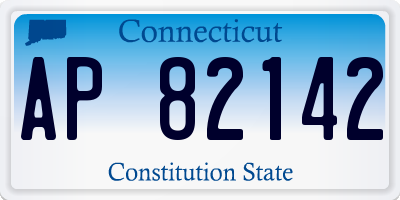 CT license plate AP82142
