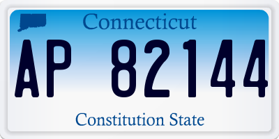 CT license plate AP82144