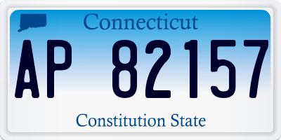 CT license plate AP82157