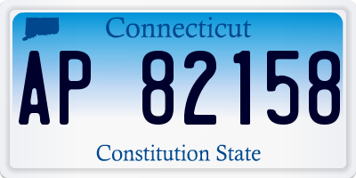 CT license plate AP82158