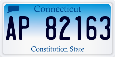 CT license plate AP82163