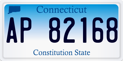 CT license plate AP82168