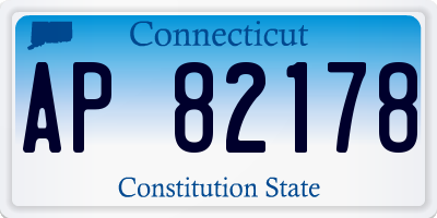 CT license plate AP82178