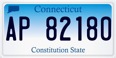 CT license plate AP82180