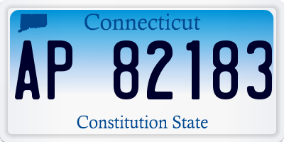 CT license plate AP82183