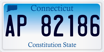 CT license plate AP82186