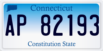 CT license plate AP82193