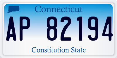 CT license plate AP82194