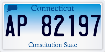 CT license plate AP82197