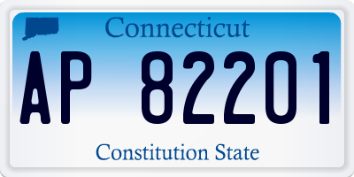 CT license plate AP82201