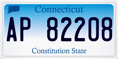 CT license plate AP82208