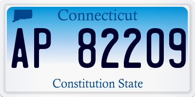 CT license plate AP82209