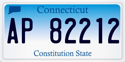 CT license plate AP82212