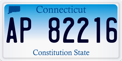 CT license plate AP82216
