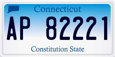 CT license plate AP82221