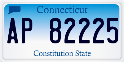 CT license plate AP82225